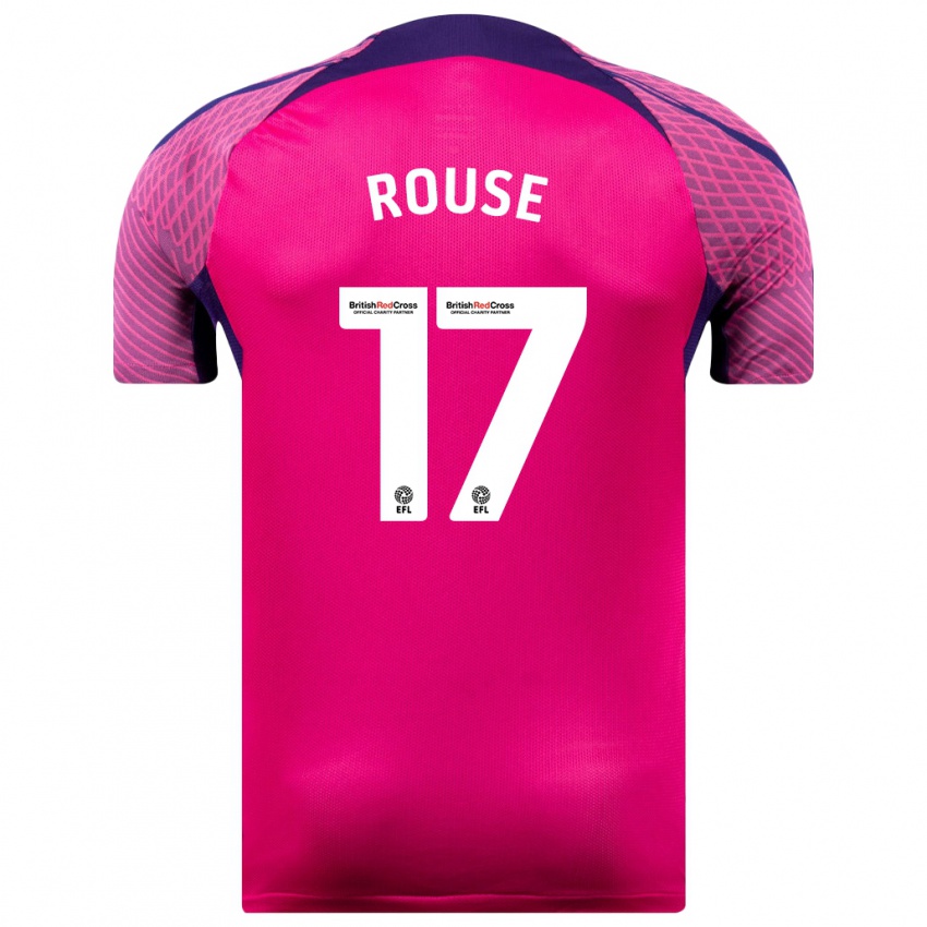 Kinder Mollie Rouse #17 Lila Auswärtstrikot Trikot 2023/24 T-Shirt