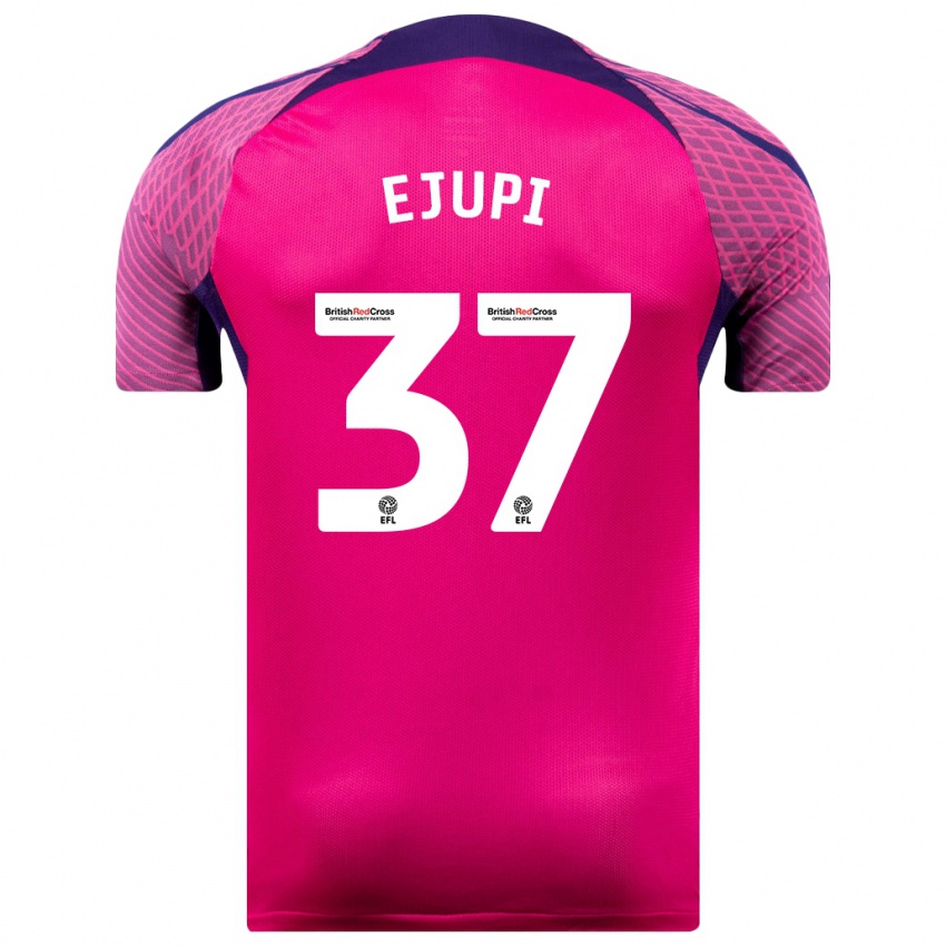 Kinder Elizabeta Ejupi #37 Lila Auswärtstrikot Trikot 2023/24 T-Shirt