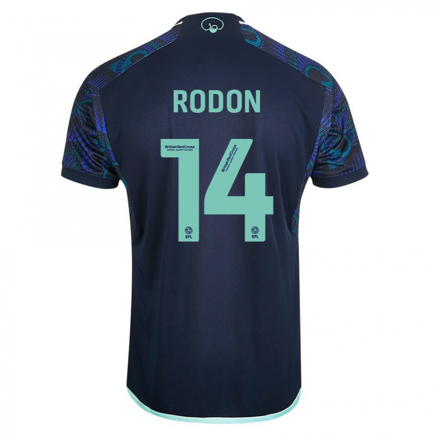 Kinder Joe Rodon #14 Blau Auswärtstrikot Trikot 2023/24 T-Shirt
