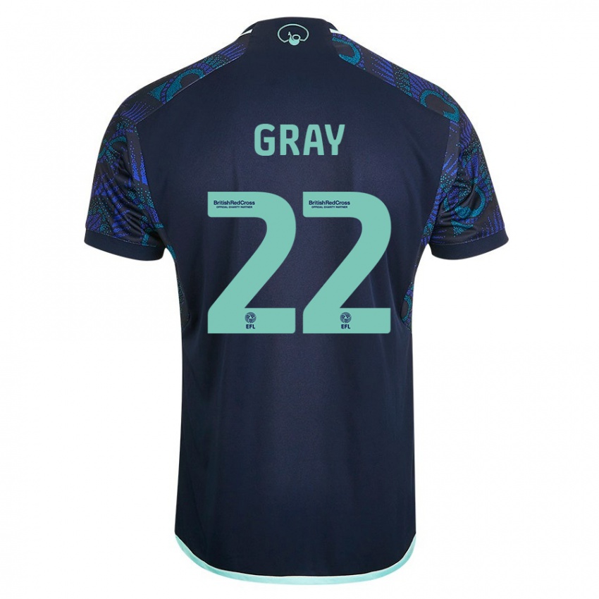Kinder Archie Gray #22 Blau Auswärtstrikot Trikot 2023/24 T-Shirt