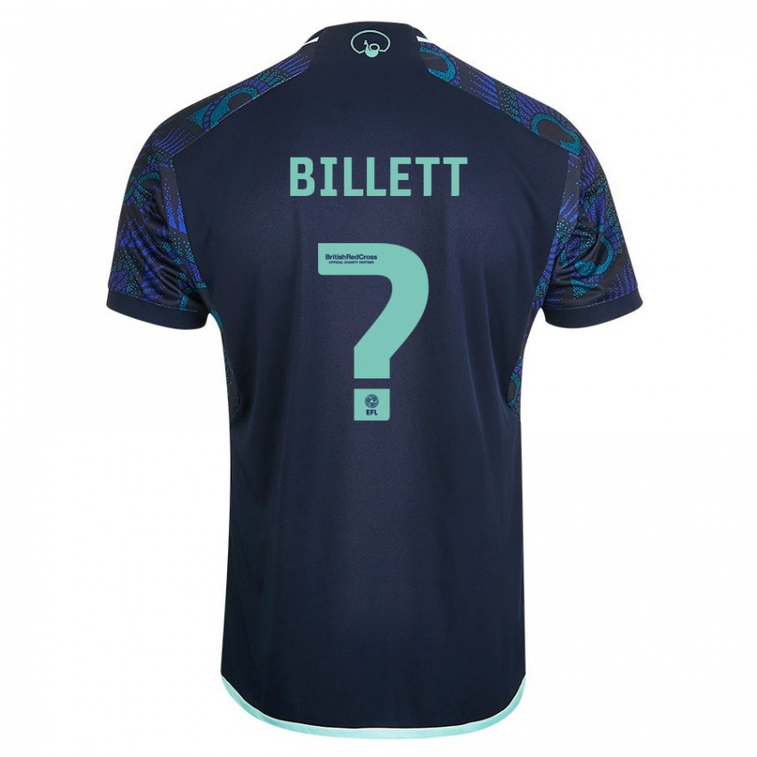 Kinder Joe Billett #0 Blau Auswärtstrikot Trikot 2023/24 T-Shirt
