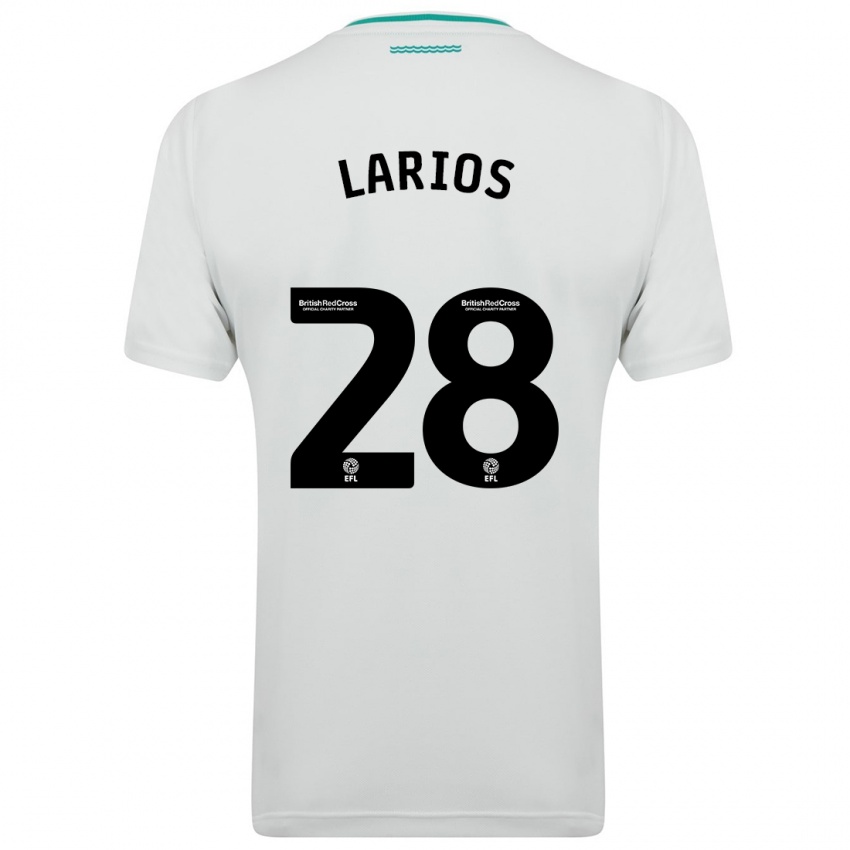 Kinder Juan Larios #28 Weiß Auswärtstrikot Trikot 2023/24 T-Shirt