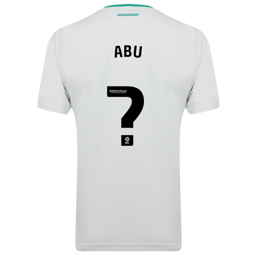 Kinder Derrick Abu #0 Weiß Auswärtstrikot Trikot 2023/24 T-Shirt