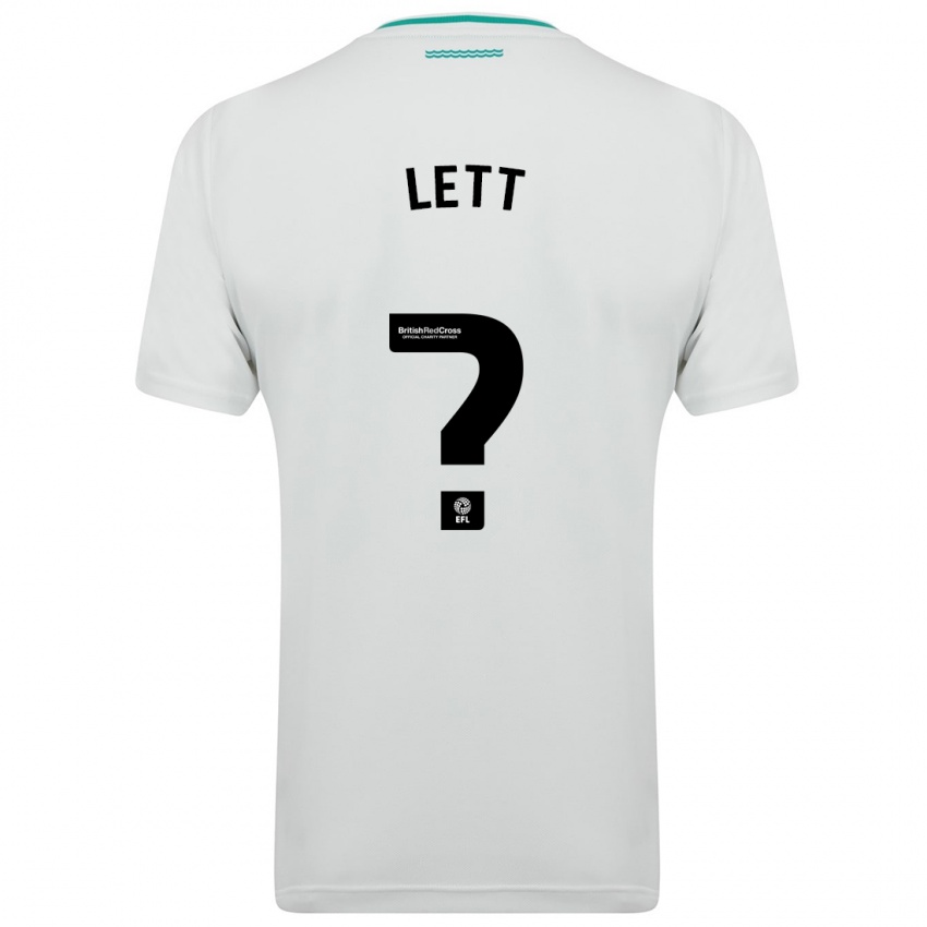 Kinder Josh Lett #0 Weiß Auswärtstrikot Trikot 2023/24 T-Shirt