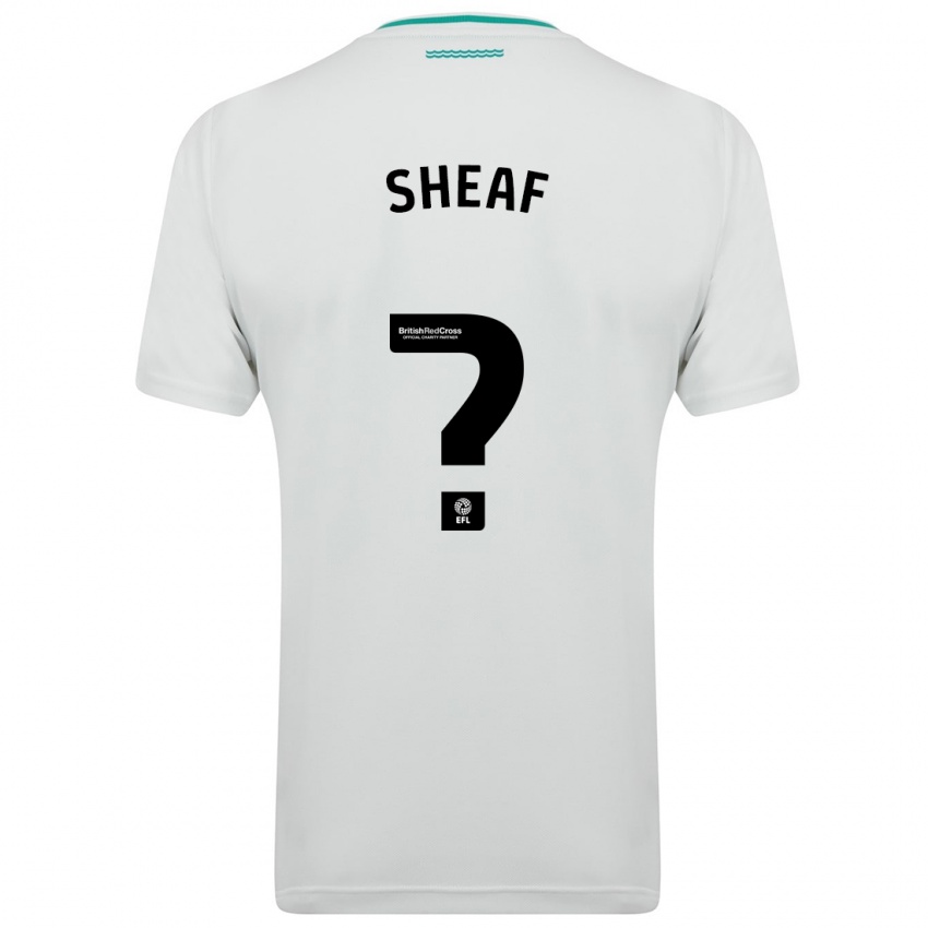 Kinder Ben Sheaf #0 Weiß Auswärtstrikot Trikot 2023/24 T-Shirt