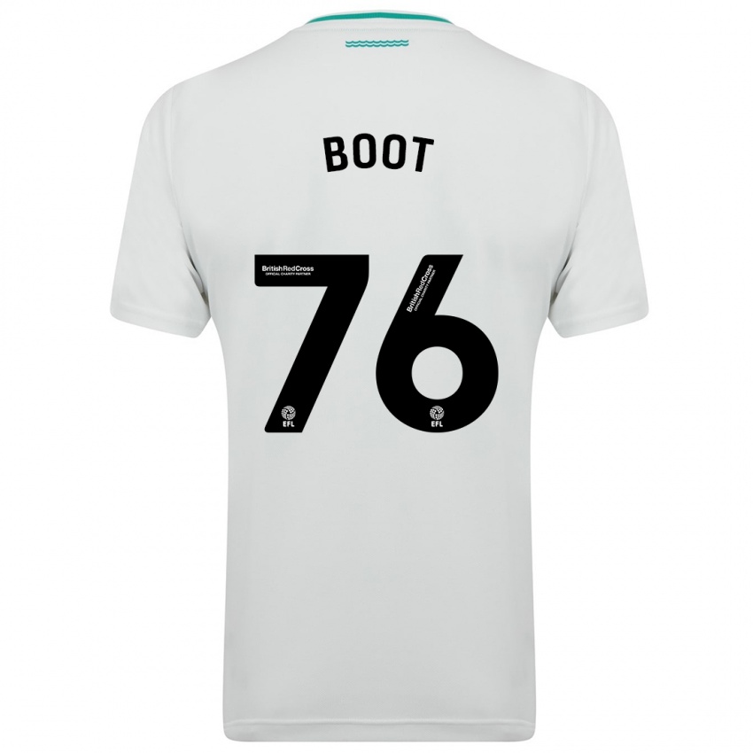 Kinder Nathanael Boot #76 Weiß Auswärtstrikot Trikot 2023/24 T-Shirt