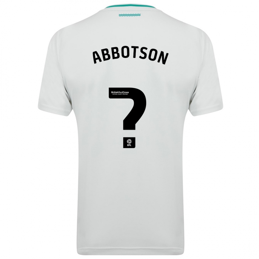 Kinder Oscar Abbotson #0 Weiß Auswärtstrikot Trikot 2023/24 T-Shirt