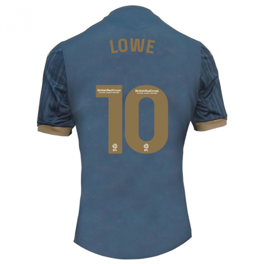 Kinder Jamal Lowe #10 Dunkles Blaugrün Auswärtstrikot Trikot 2023/24 T-Shirt