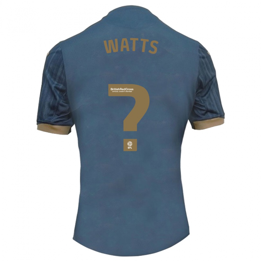 Kinder Evan Watts #0 Dunkles Blaugrün Auswärtstrikot Trikot 2023/24 T-Shirt