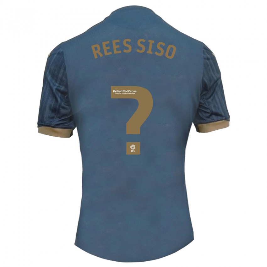 Kinder Ramon Rees-Siso #0 Dunkles Blaugrün Auswärtstrikot Trikot 2023/24 T-Shirt