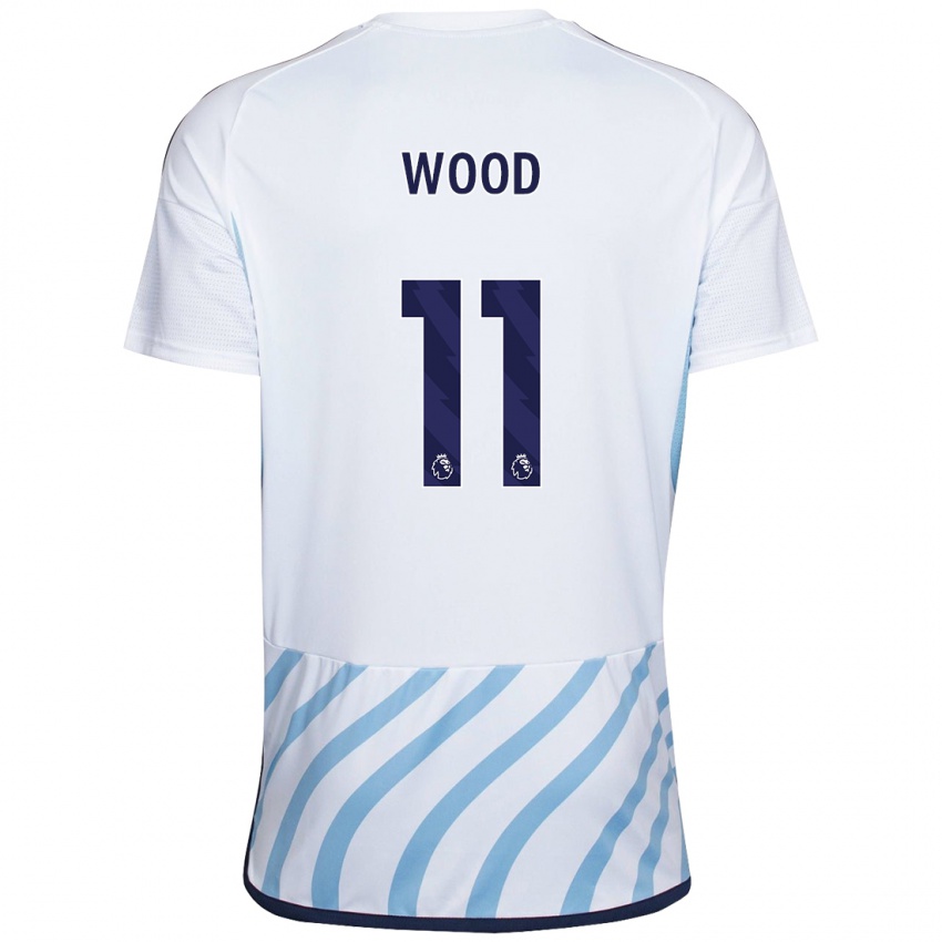 Kinder Chris Wood #11 Weiß Blau Auswärtstrikot Trikot 2023/24 T-Shirt