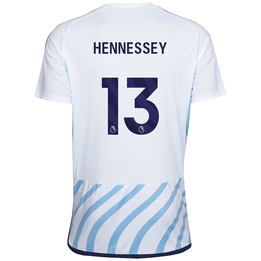 Kinder Wayne Hennessey #13 Weiß Blau Auswärtstrikot Trikot 2023/24 T-Shirt