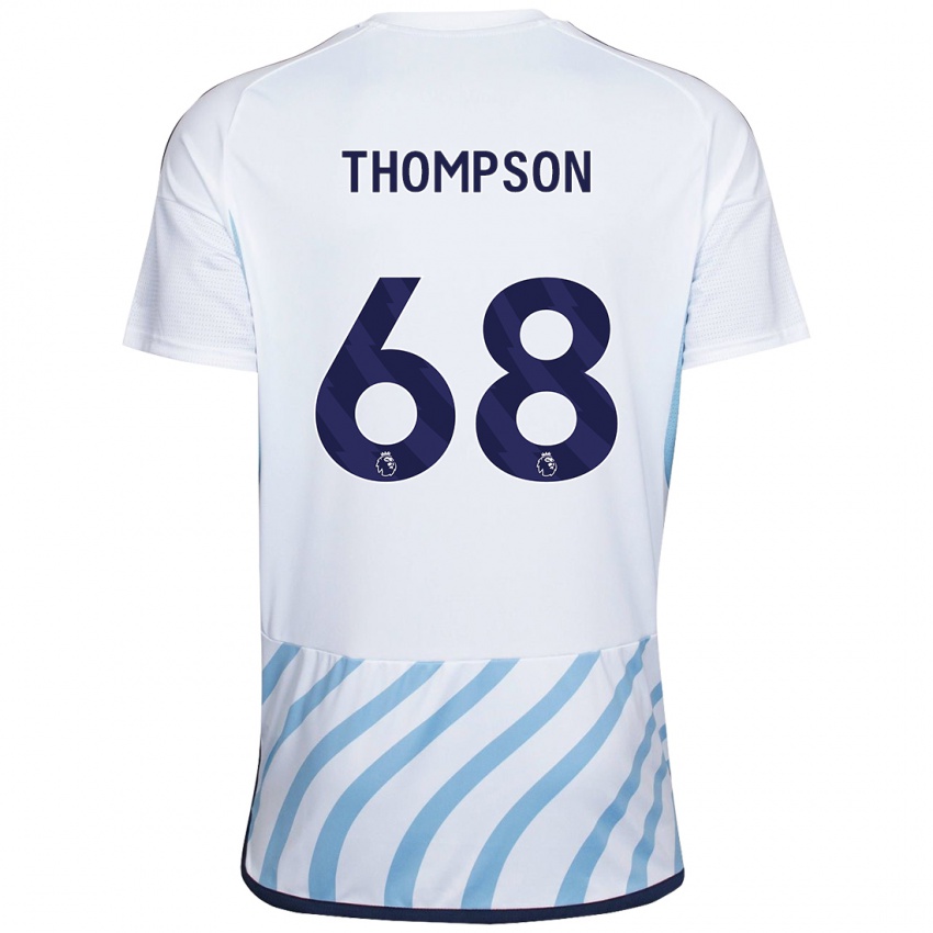 Kinder Jack Thompson #68 Weiß Blau Auswärtstrikot Trikot 2023/24 T-Shirt