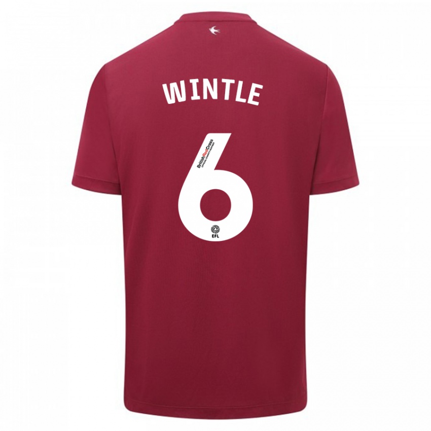 Kinder Ryan Wintle #6 Rot Auswärtstrikot Trikot 2023/24 T-Shirt