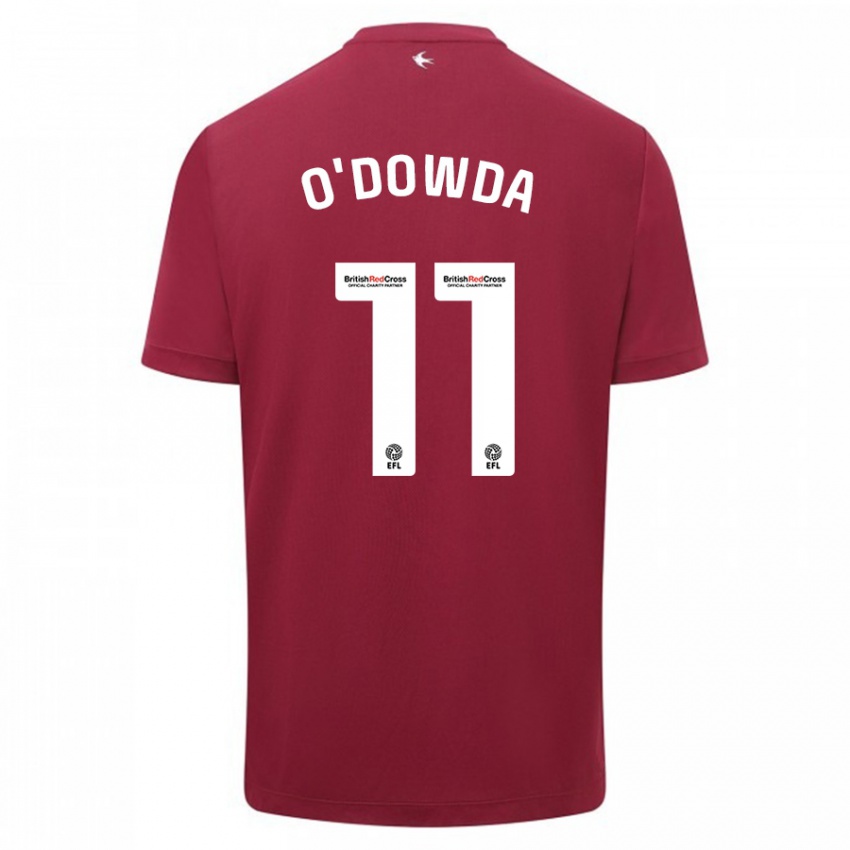 Kinder Callum O'dowda #11 Rot Auswärtstrikot Trikot 2023/24 T-Shirt