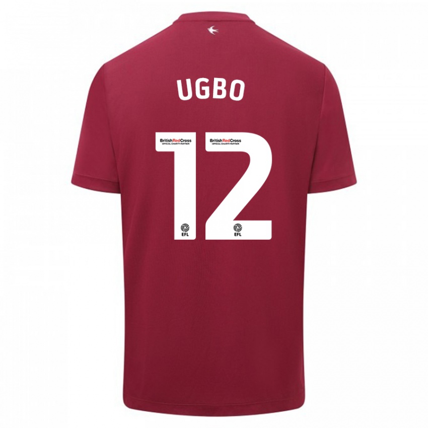 Kinder Iké Ugbo #12 Rot Auswärtstrikot Trikot 2023/24 T-Shirt