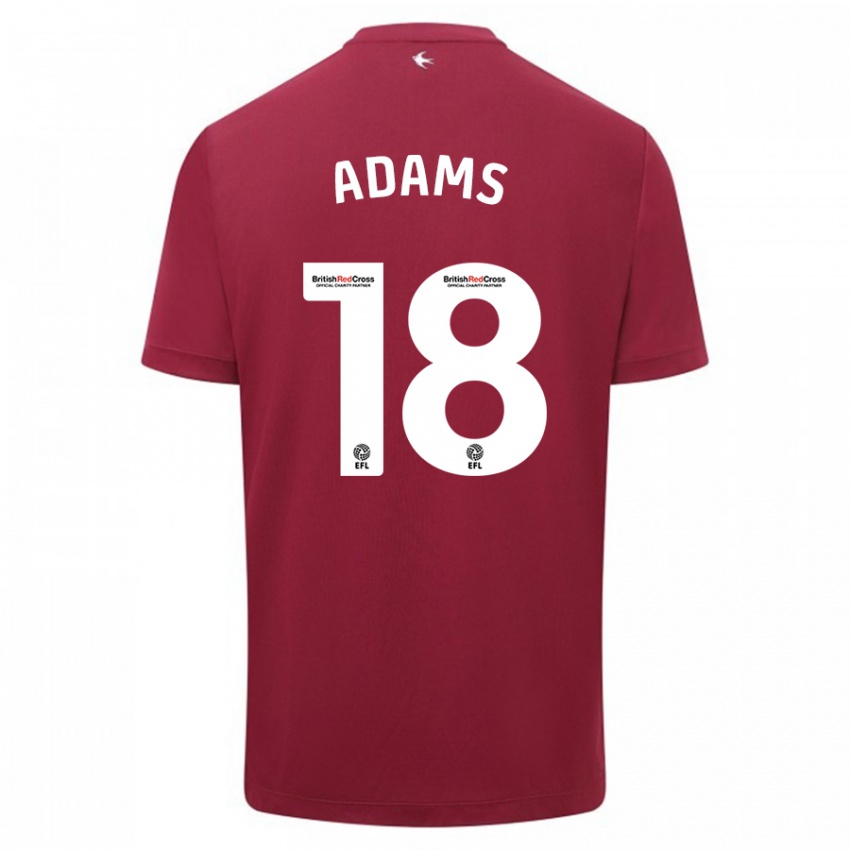 Kinder Ebou Adams #18 Rot Auswärtstrikot Trikot 2023/24 T-Shirt