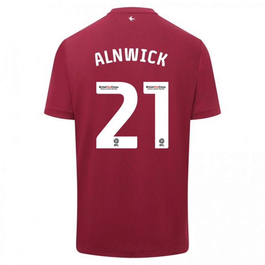 Kinder Jak Alnwick #21 Rot Auswärtstrikot Trikot 2023/24 T-Shirt