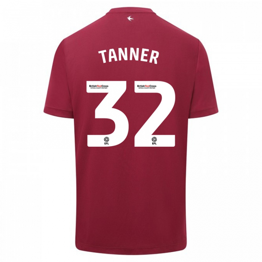 Kinder Ollie Tanner #32 Rot Auswärtstrikot Trikot 2023/24 T-Shirt