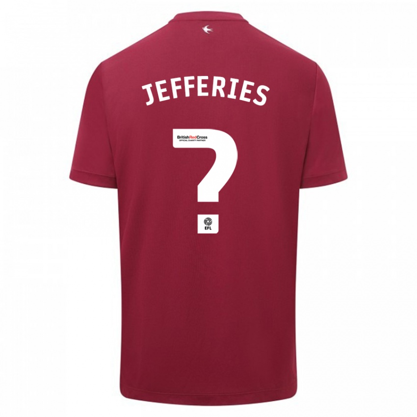 Kinder Isaac Jefferies #0 Rot Auswärtstrikot Trikot 2023/24 T-Shirt