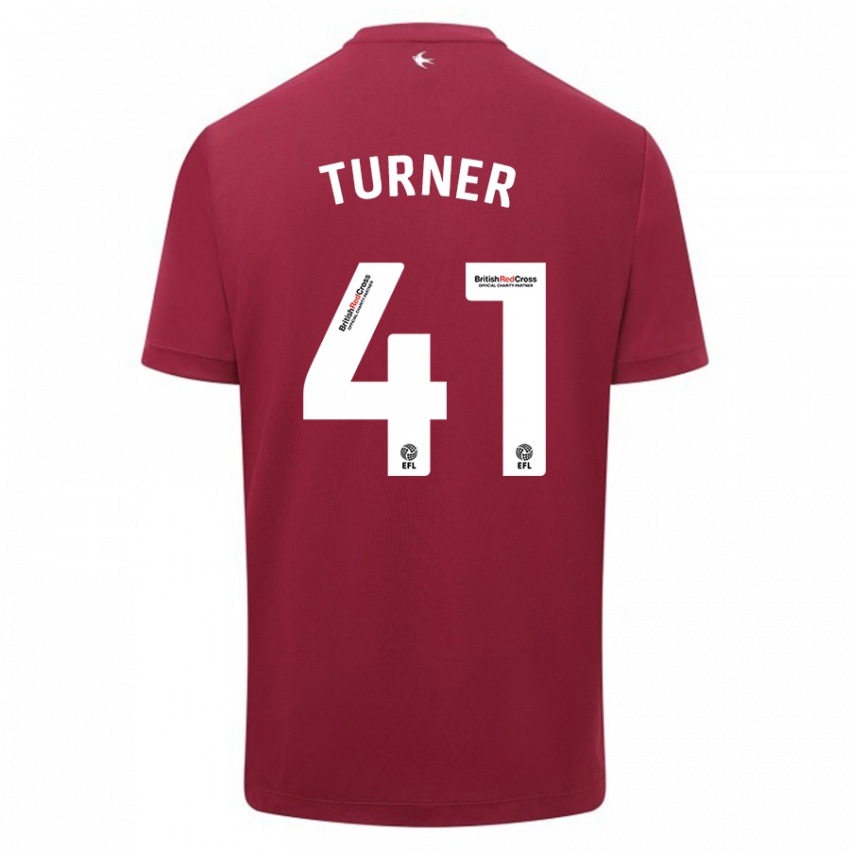 Kinder Matthew Turner #41 Rot Auswärtstrikot Trikot 2023/24 T-Shirt