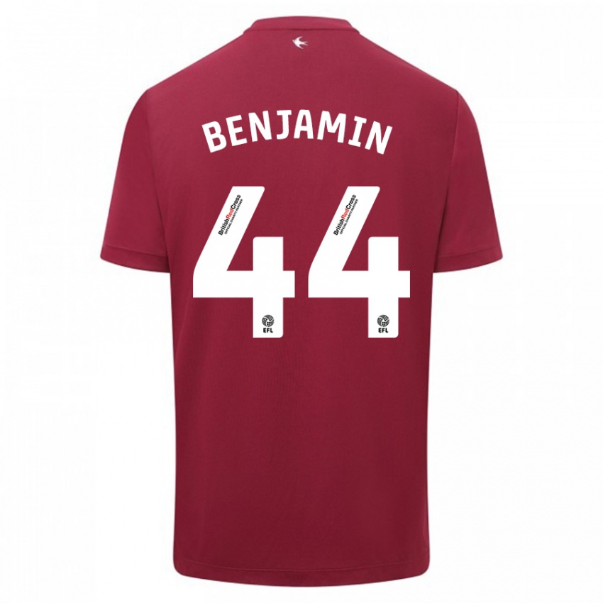 Kinder Xavier Benjamin #44 Rot Auswärtstrikot Trikot 2023/24 T-Shirt