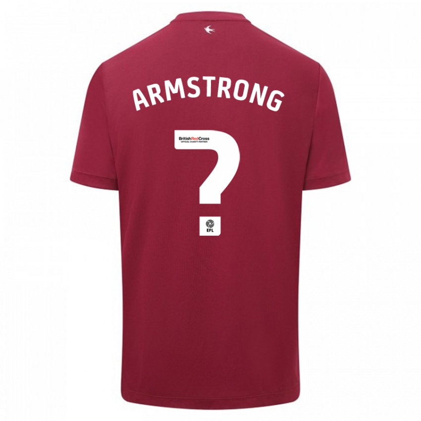 Kinder Luke Armstrong #0 Rot Auswärtstrikot Trikot 2023/24 T-Shirt