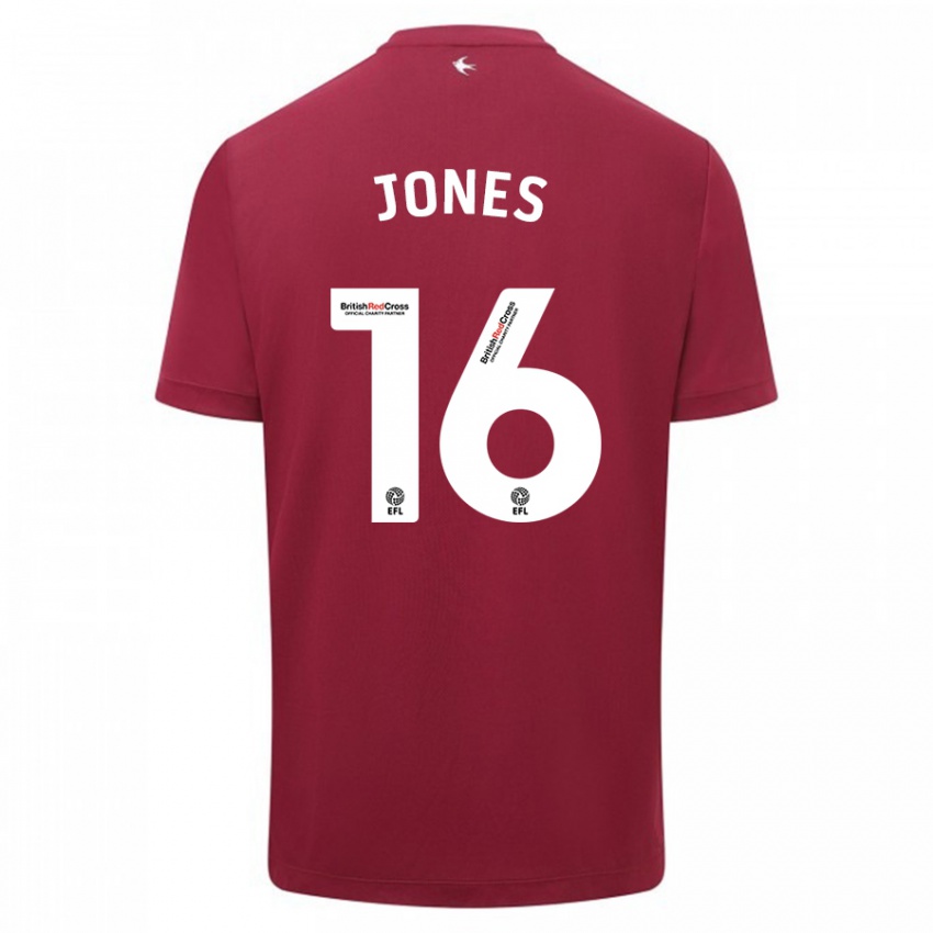 Kinder Ellie Jones #16 Rot Auswärtstrikot Trikot 2023/24 T-Shirt