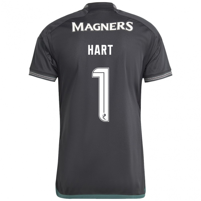 Kinder Joe Hart #1 Schwarz Auswärtstrikot Trikot 2023/24 T-Shirt