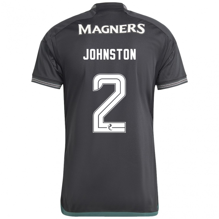 Kinder Alistair Johnston #2 Schwarz Auswärtstrikot Trikot 2023/24 T-Shirt