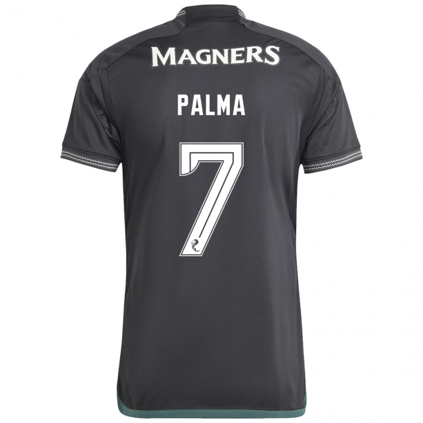 Kinder Luis Palma #7 Schwarz Auswärtstrikot Trikot 2023/24 T-Shirt