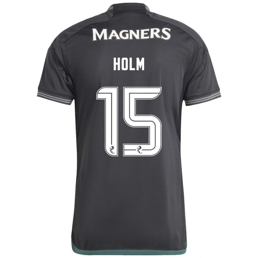 Kinder Odin Thiago Holm #15 Schwarz Auswärtstrikot Trikot 2023/24 T-Shirt