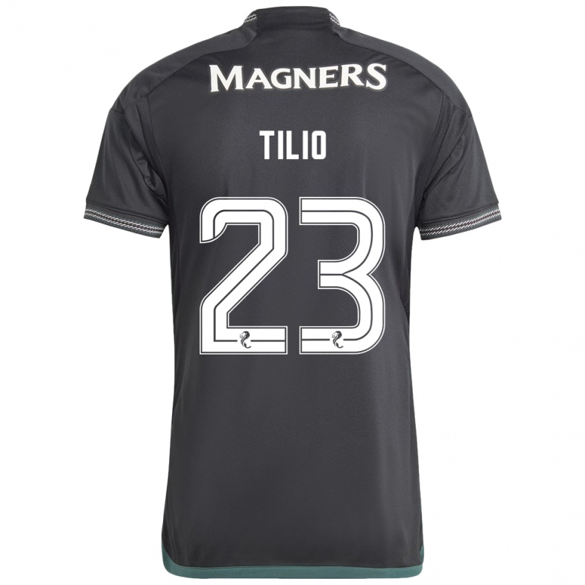 Kinder Marco Tilio #23 Schwarz Auswärtstrikot Trikot 2023/24 T-Shirt