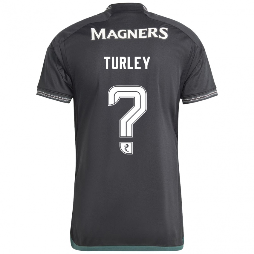 Kinder Francis Turley #0 Schwarz Auswärtstrikot Trikot 2023/24 T-Shirt