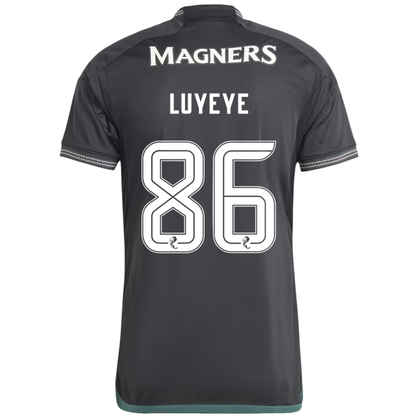 Kinder Benny-Jackson Luyeye #86 Schwarz Auswärtstrikot Trikot 2023/24 T-Shirt