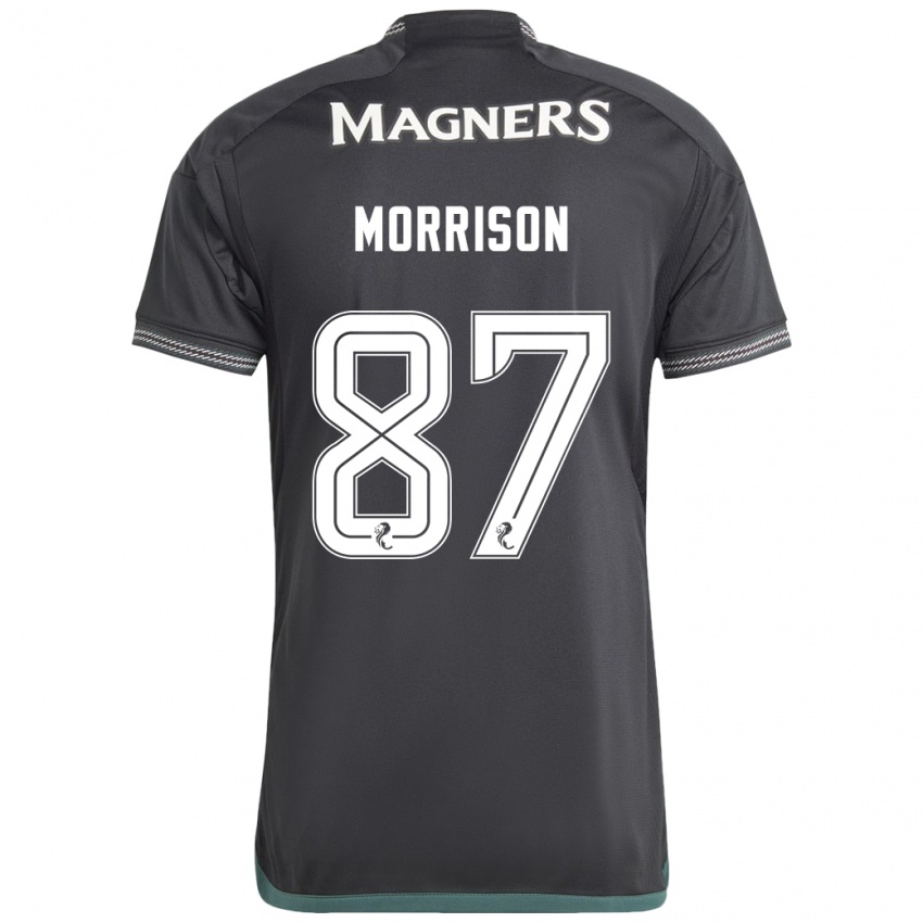 Kinder Joe Morrison #87 Schwarz Auswärtstrikot Trikot 2023/24 T-Shirt