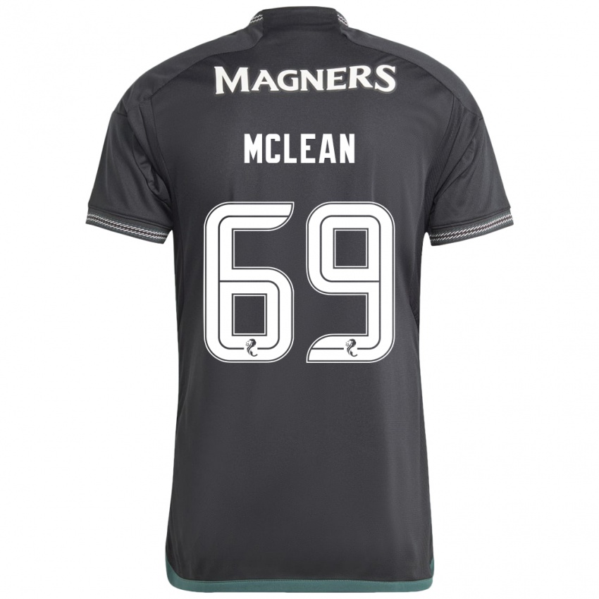 Kinder Kai Mclean #69 Schwarz Auswärtstrikot Trikot 2023/24 T-Shirt