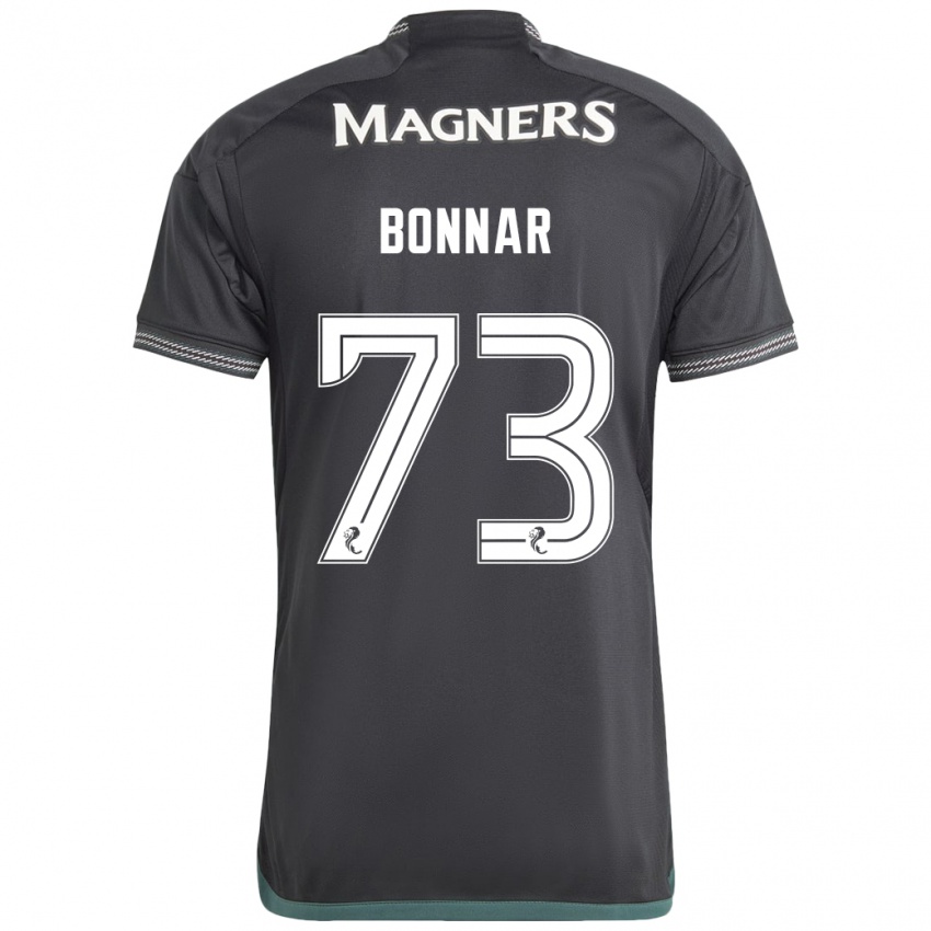 Kinder Jude Bonnar #73 Schwarz Auswärtstrikot Trikot 2023/24 T-Shirt