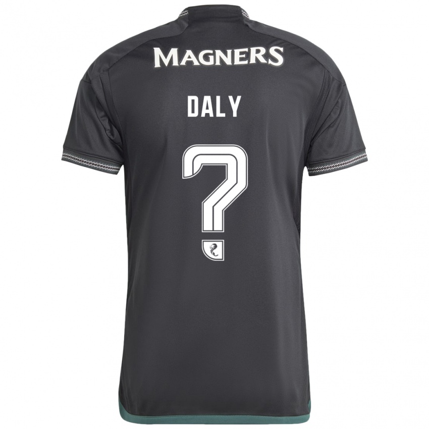 Kinder Kayden Daly #0 Schwarz Auswärtstrikot Trikot 2023/24 T-Shirt