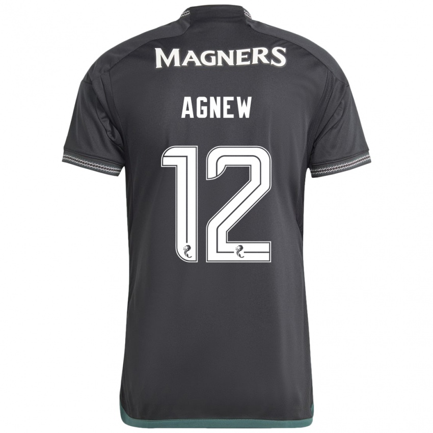 Kinder Murphy Agnew #12 Schwarz Auswärtstrikot Trikot 2023/24 T-Shirt