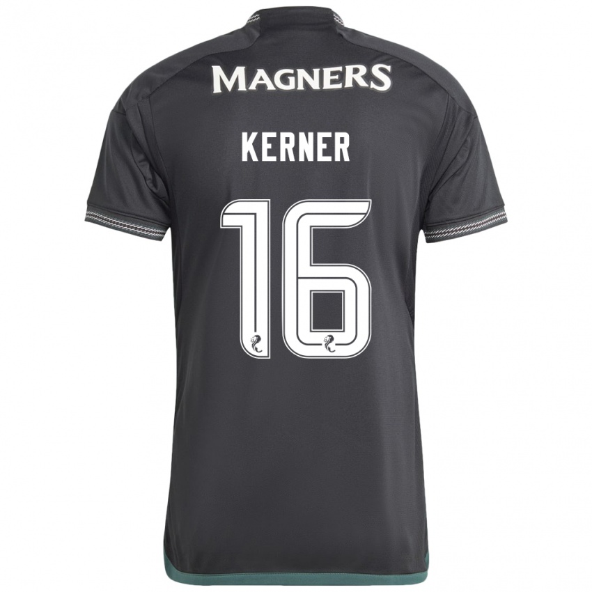 Kinder Hana Kerner #16 Schwarz Auswärtstrikot Trikot 2023/24 T-Shirt