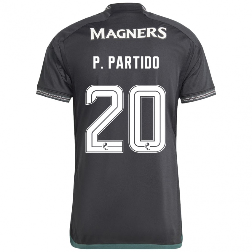 Kinder Paula Partido #20 Schwarz Auswärtstrikot Trikot 2023/24 T-Shirt