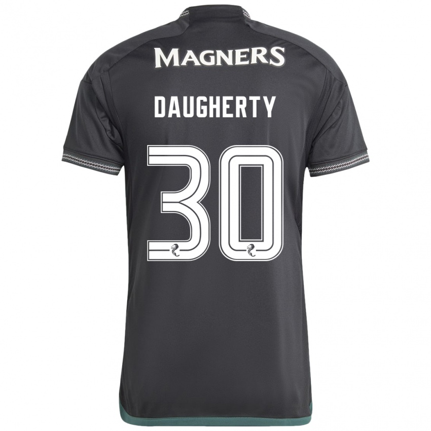 Kinder Kelsey Daugherty #30 Schwarz Auswärtstrikot Trikot 2023/24 T-Shirt