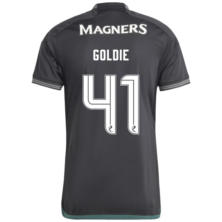 Kinder Clare Goldie #41 Schwarz Auswärtstrikot Trikot 2023/24 T-Shirt