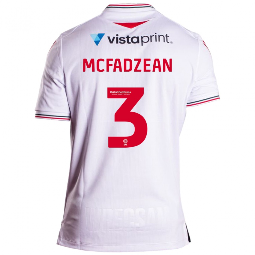 Kinder Callum Mcfadzean #3 Weiß Auswärtstrikot Trikot 2023/24 T-Shirt