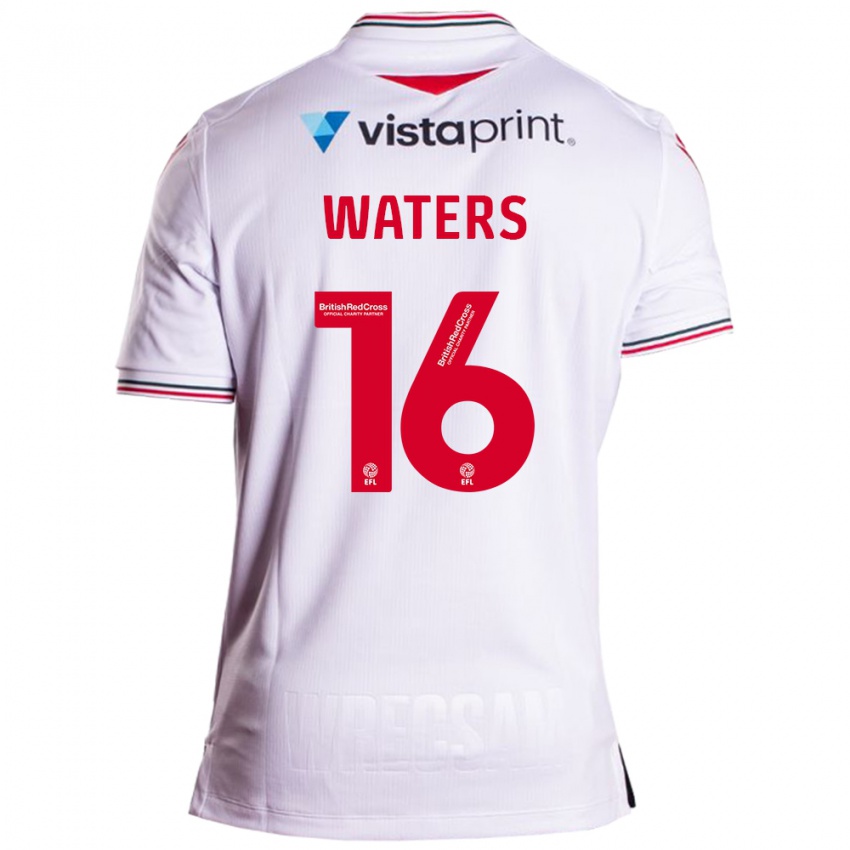 Kinder Billy Waters #16 Weiß Auswärtstrikot Trikot 2023/24 T-Shirt