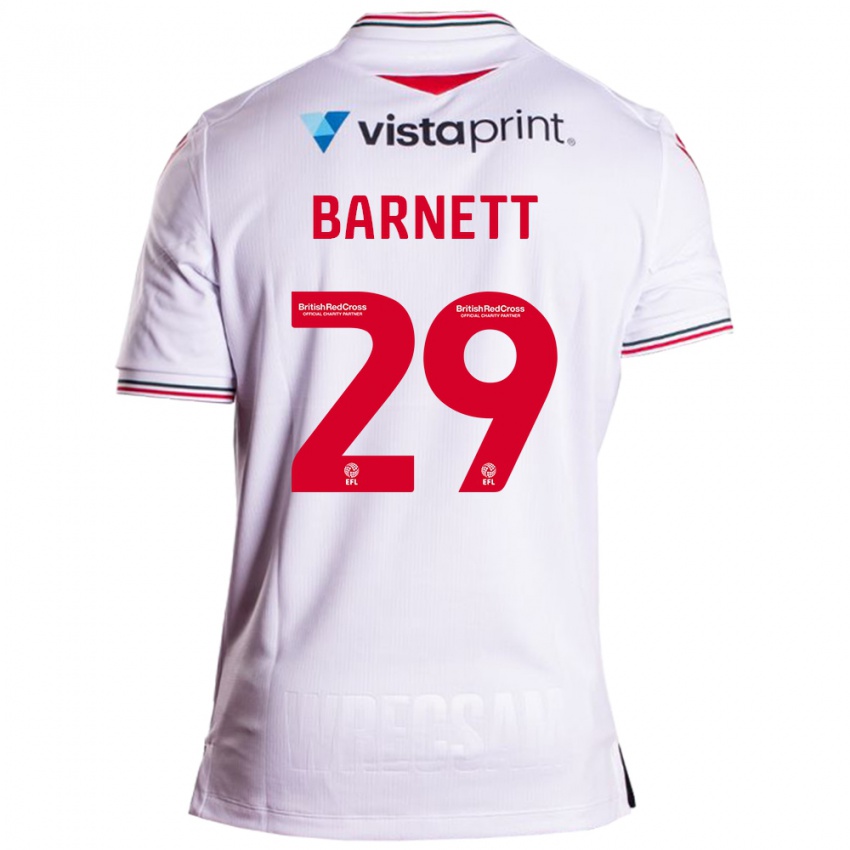 Kinder Ryan Barnett #29 Weiß Auswärtstrikot Trikot 2023/24 T-Shirt