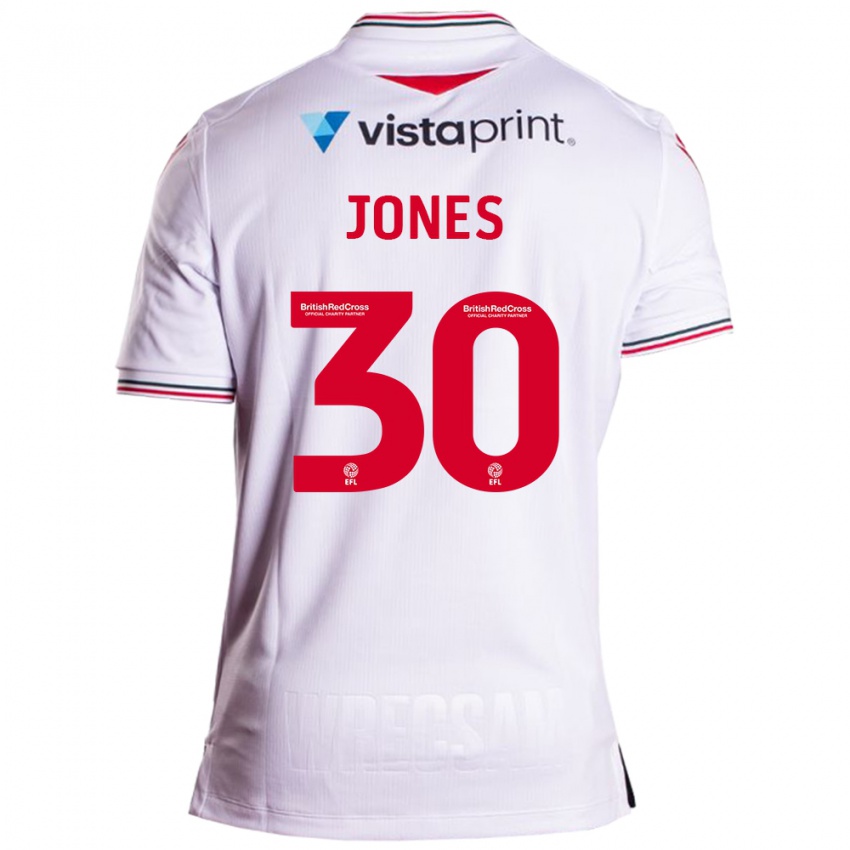 Kinder James Jones #30 Weiß Auswärtstrikot Trikot 2023/24 T-Shirt