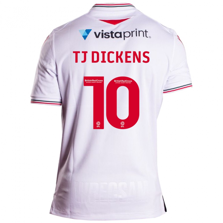 Kinder Tonicha Tj Dickens #10 Weiß Auswärtstrikot Trikot 2023/24 T-Shirt