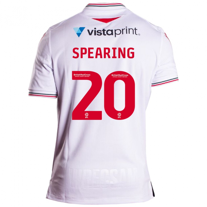 Kinder Natasha Spearing #20 Weiß Auswärtstrikot Trikot 2023/24 T-Shirt